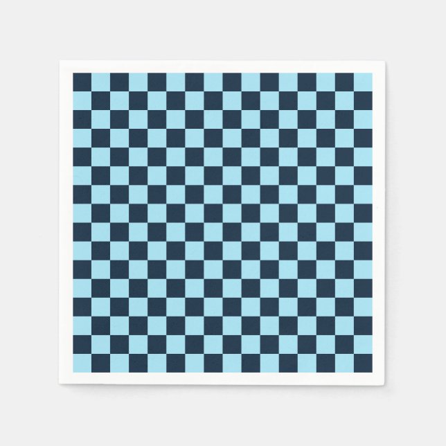 Servilleta De Papel Alpine ice checkerboard pattern (Anverso)