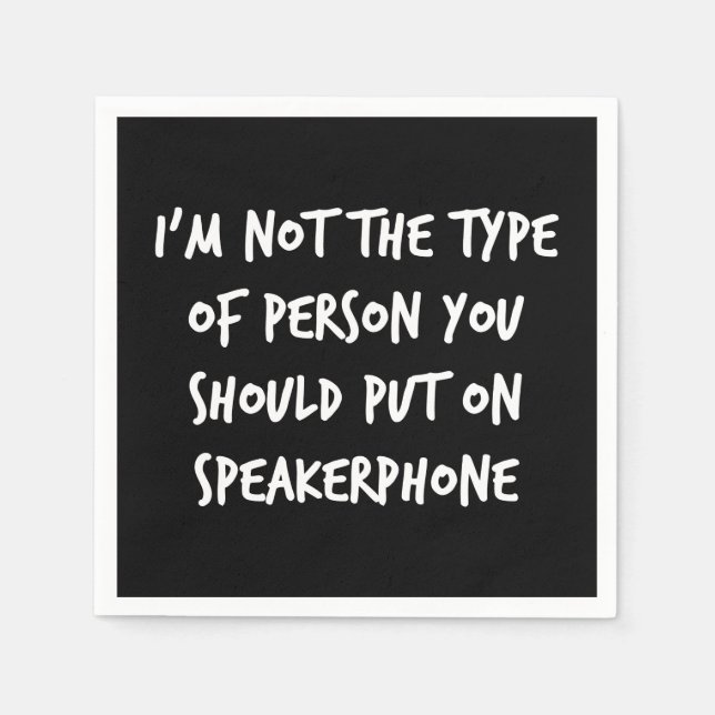 Servilleta De Papel Altavoz (Anverso)