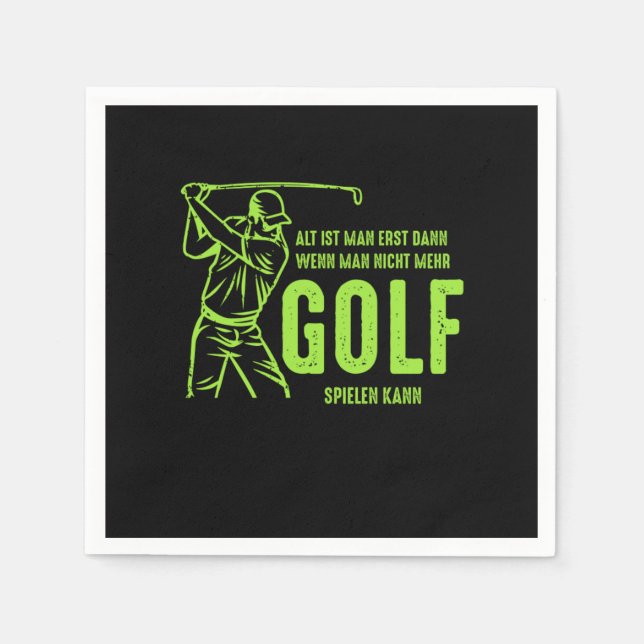 Servilleta De Papel Alter Mann Golfer Golfspieler Rentner Golf Golf (Anverso)