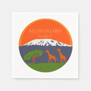Servilleta De Papel Altitud de Kilimanjaro