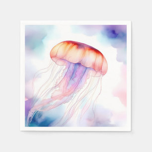 Servilleta De Papel Aluminio acuático abstracto