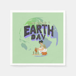 Servilleta De Papel "Ama a tu madre: Día de la Tierra todos los días"