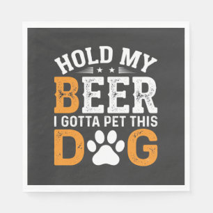 Servilleta De Papel Ama de Perros Agárrame la Cerveza