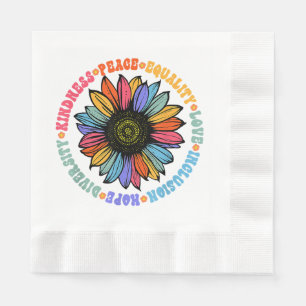 Servilleta De Papel Amabilidad Paz Igualdad Amor Esperanza Diversidad 
