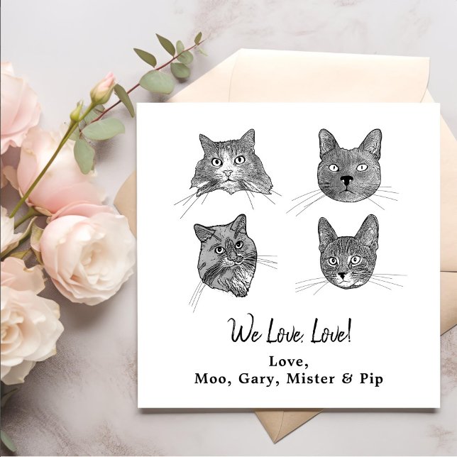 Servilleta De Papel Amamos, amamos a los Mascotas Personalizados Bodas (Subido por el creador)