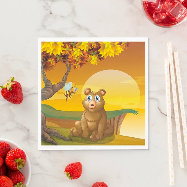 Servilleta De Papel Amanecer del oso marrón (Subido por el creador)