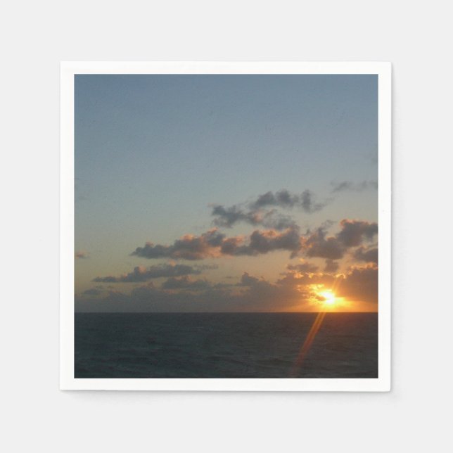 Servilleta De Papel Amanecer sobre San Juan I Puerto Rico (Anverso)