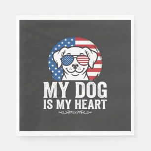 Servilleta De Papel Amante de los Perros Mi Perro Es Mi Corazón