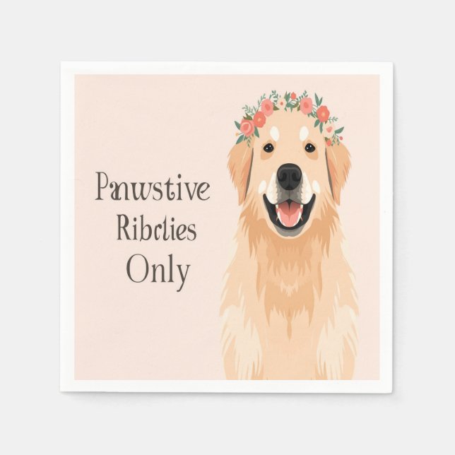 Servilleta De Papel amante de mascotas (Anverso)