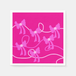 Servilleta De Papel Amantes amarillos rosados de arcos dibujados a man