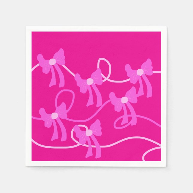 Servilleta De Papel Amantes amarillos rosados de arcos dibujados a man (Anverso)