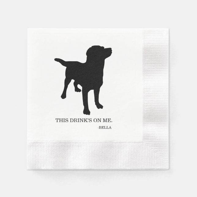 Servilleta De Papel Amantes de las mascotas Cocktail Napkin (Anverso)