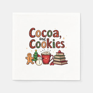 Servilleta De Papel Amantes de los Navidades del cacao y las cookies