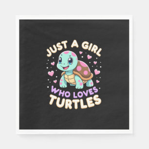 Servilleta De Papel Amantes de tortugas reptiles marinos solo una chic