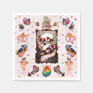 Servilleta De Papel Amantes del cisne