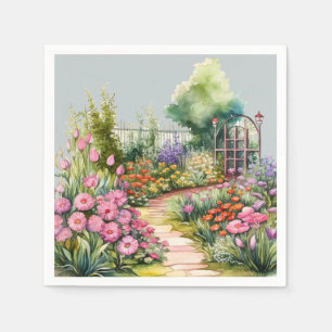 Servilleta De Papel Amantes del fiesta Cute Garden
