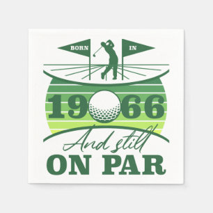Servilleta De Papel Amantes del golf en su 60 cumpleaños 1966