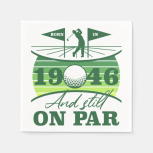 Servilleta De Papel Amantes del golf en su cumpleaños 80 de 1946