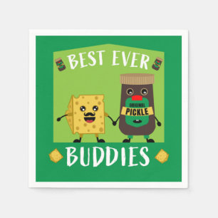 Servilleta De Papel amantes del queso Cheddar británico y pickle