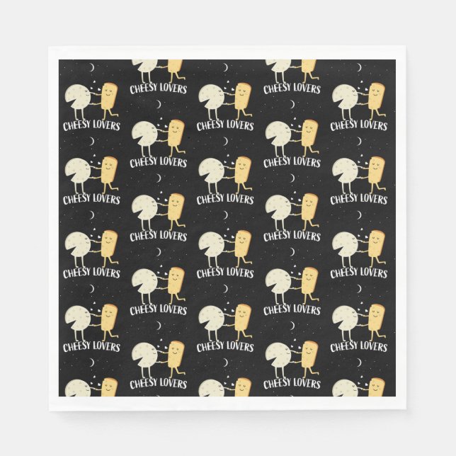 Servilleta De Papel Amantes Del Queso Y Conocidos (Anverso)
