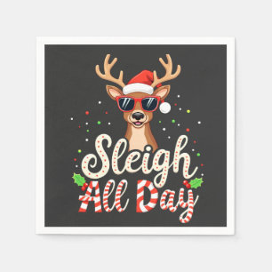 Servilleta De Papel Amantes divertidos de los Navidades de renos de Sl