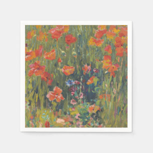 Servilleta De Papel Amapolas Rojas de Robert Vonnoh 1888 Arte Impresio