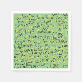 Servilleta De Papel Amar el arte del texto