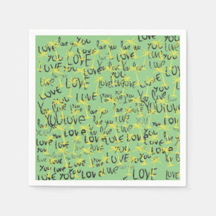 Servilleta De Papel Amar el arte del texto