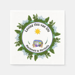 Servilleta De Papel AMAR ESTA VIDA VAN CARAVAN CAping personalizado