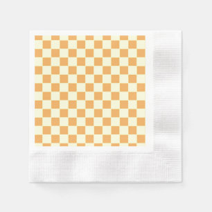Servilleta De Papel amarillo a cuadros