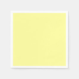 Servilleta De Papel Amarillo claro y sólido silenciado