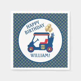 Servilleta De Papel Amarillo rojo azul marino personalizado