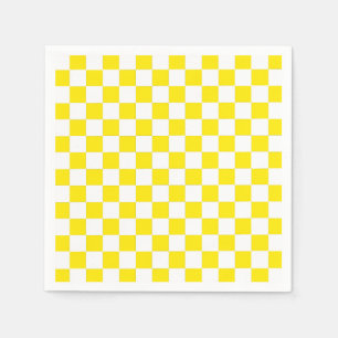 Servilleta De Papel amarillo y blanco tachado