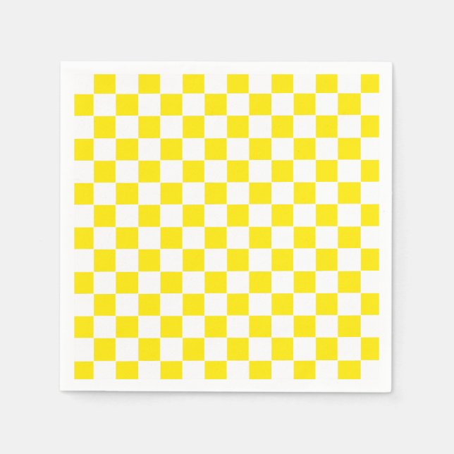 Servilleta De Papel amarillo y blanco tachado (Anverso)