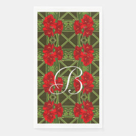 Servilleta De Papel Amaryllis Garden Toalla de Huésped/Napkin—Personal