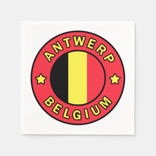 Servilleta De Papel Amberes Bélgica (Anverso)