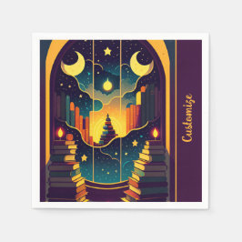 Servilleta De Papel Ámbito Mágico De Los Libros 2