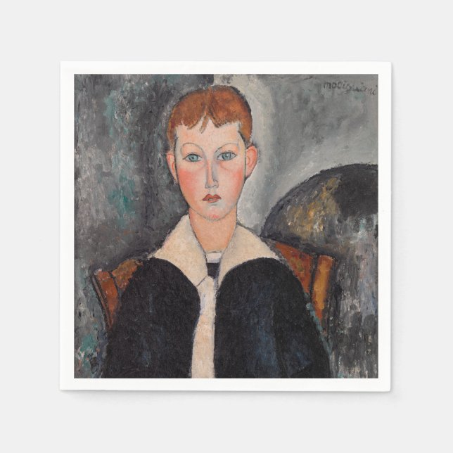 Servilleta De Papel Amedeo Modigliani - Chico en traje de marinero (Anverso)
