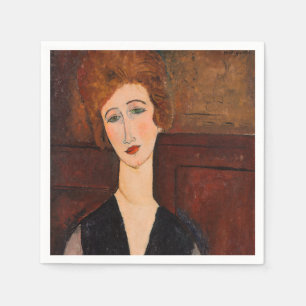 Servilleta De Papel Amedeo Modigliani - Retrato de una mujer