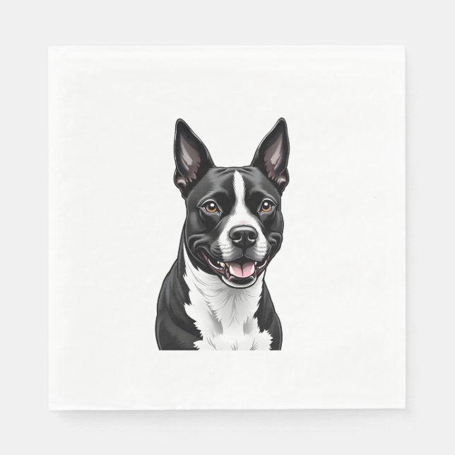 Servilleta De Papel American Staffordshire Terrier (Anverso)