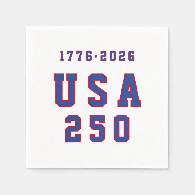 Servilleta De Papel America's 250th Anniversary USA 250 1776 2026 (Anverso)