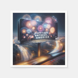 Servilleta De Papel America's 250th Birthday Billboard