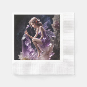 Servilleta De Papel Amethyst Crystal Fantasy Fairy Princess