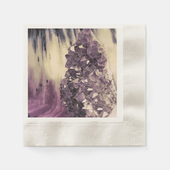 Servilleta De Papel Amethyst Geode (Anverso)