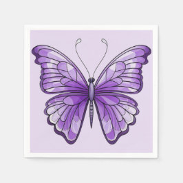 Servilleta De Papel Amethyst Wings Paper Napkin