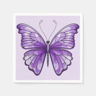 Servilleta De Papel Amethyst Wings Paper Napkin