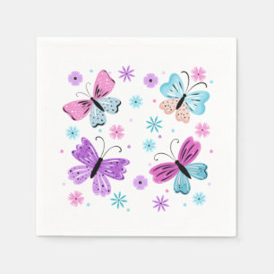 Servilleta De Papel Amigas Mariposas