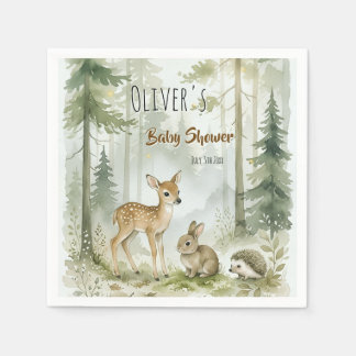 Servilleta De Papel Amigos del bosque de Woodland