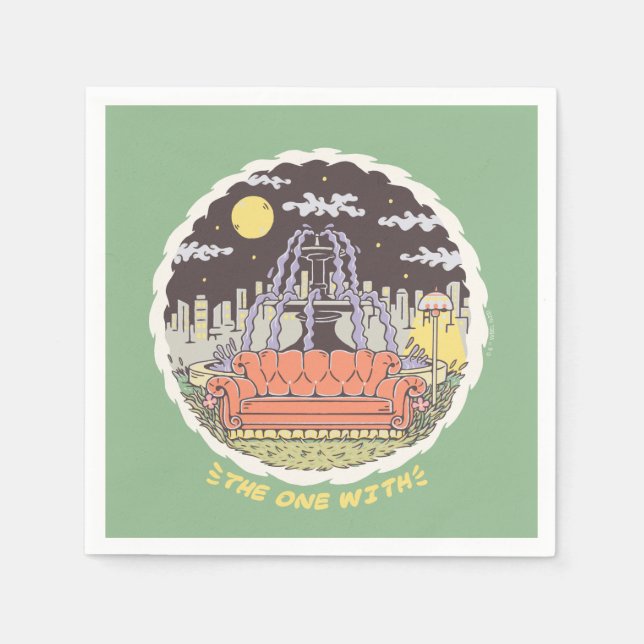 Servilleta De Papel AMIGOS™ | Fuente Personalizado (Anverso)