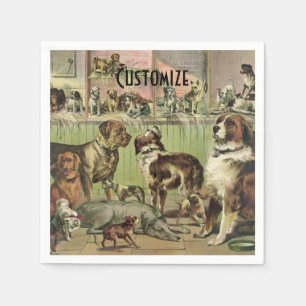 Servilleta De Papel Amigos furtivos personalizados Perros Amantes de l
